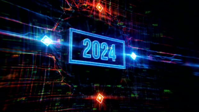 Year 2024 Digital Background
